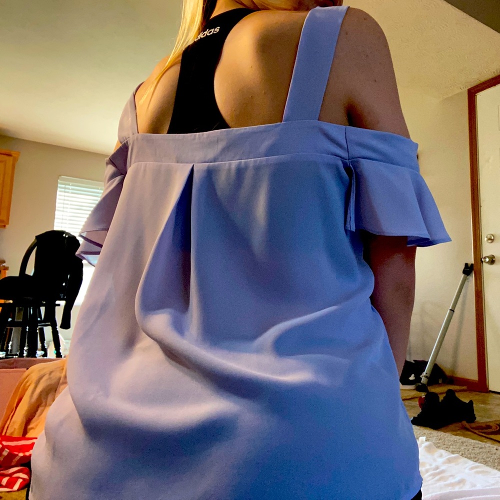 Purple cold should blouse